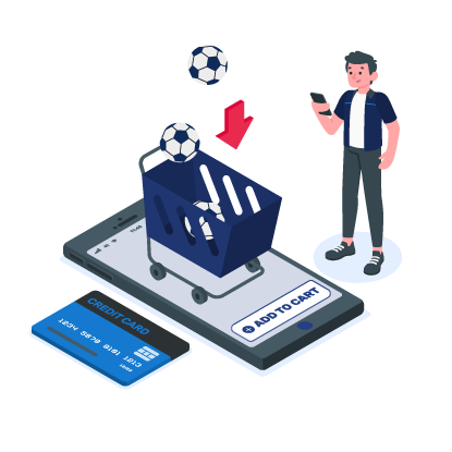 illustration shoping